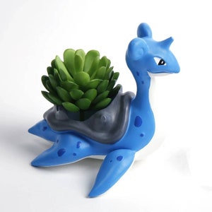 Mignon Pokemon Lapras Planter Petit Style Kawaii Succulent Etsy
