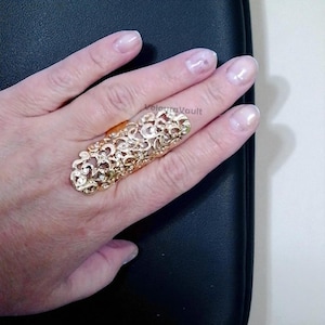 Arthritis EDS finger splint for both joints | Fashion jewelry | Statement Ring | wedding gift | Adjustable Ring | Gift For Her
