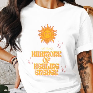 I Attract Harmony of Healing Energy T-Shirt, Acupuncture Gift, Acupuncturist Shirt, Chinese Medicine Tee, Oriental Medicine Tee