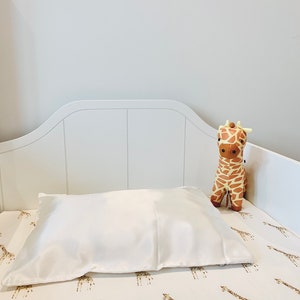 Toddler Pure Silk Pillowcase: Handmade Cot Bed Pillowcase (37x58cm)