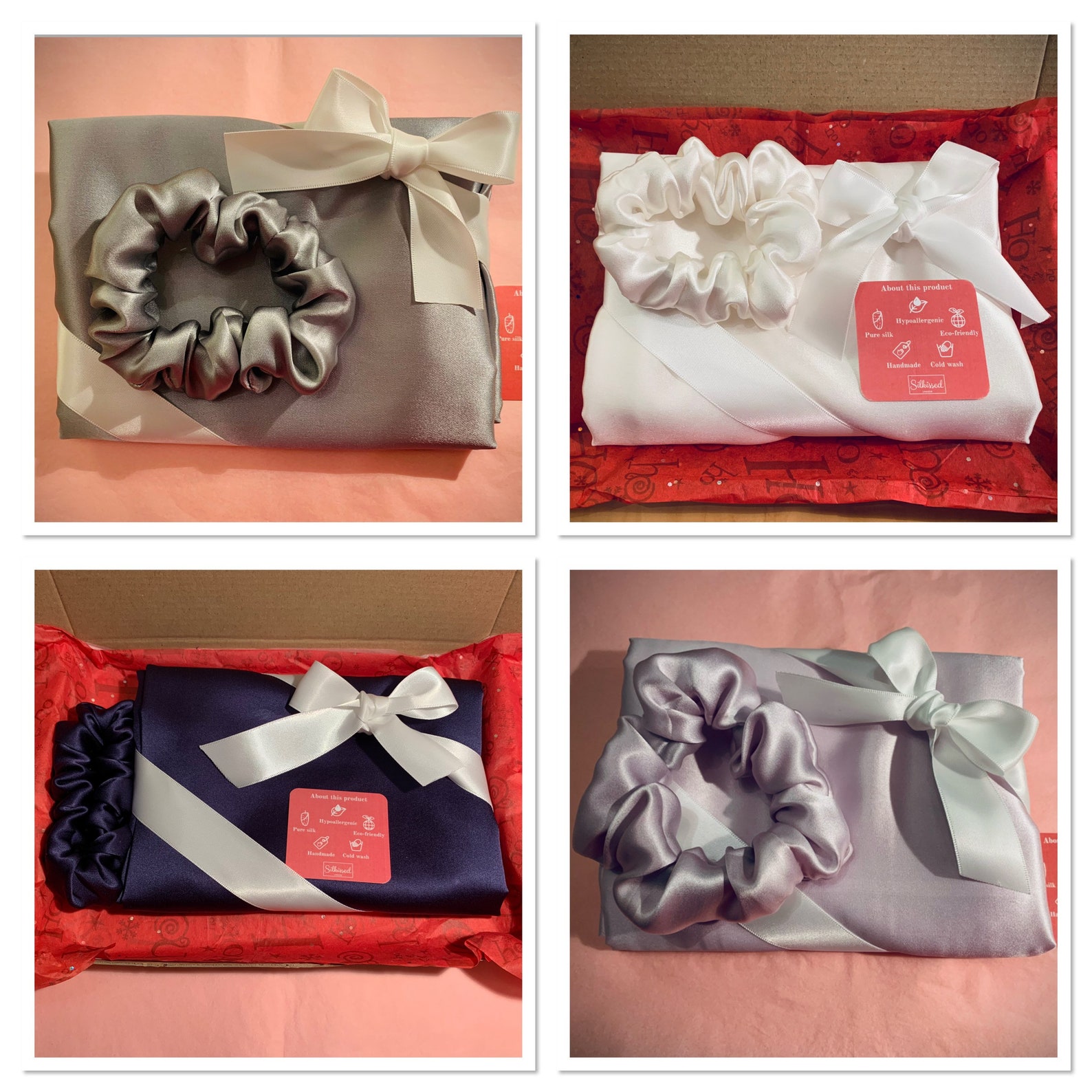 Silk Pillowcase Gift Set The Beauty Couple by Silkissed Etsy