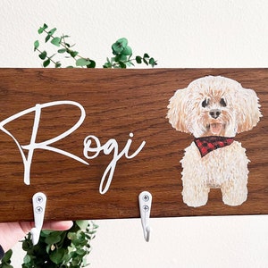 12”x6” Personalized Profile Dog Portrait Sign