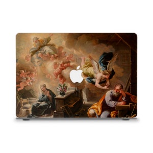 Painting MacBook case Renaissance MacBook Air 13 15 M2 MacBook Pro 13 M1 Pro 14 16 Vintage aesthetic Christian art Cute angels MacBook case
