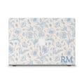 Initials MacBook case Blue flowers MacBook Air 13 15 M2 M3 M4 Pro 13 14 16 Aesthetic custom monogram Personalized floral toile MacBook case product logo