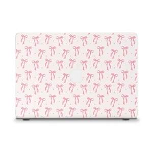 Bows MacBook case Cute MacBook Air 13 15 M2 MacBook Pro 13 M1 14 Pro 16 inch Pink coquette bows ribbons Aesthetic girly trendy MacBook case
