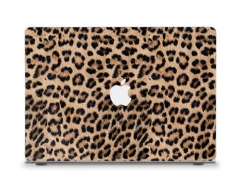 Leopard MacBook case Aesthetic MacBook Air 13 15 inch M2 M3 MacBook Pro 13 14 16 Trendy fashion Cat animal print design Girly MacBook case