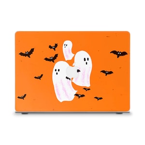 かわいいMacBookケース ハロウィン MacBook Air 13 M2 Pro 13 Pro 14 Pro 16 M1 Pro 15" 面白い幽霊 ホラー漫画デザイン トレンディなゴスMacBookケース