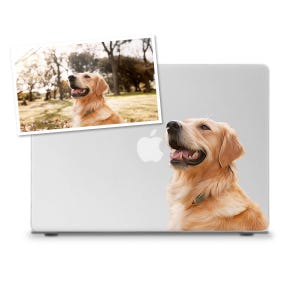 Aangepaste MacBook-hoes hond MacBook Air 13 15 M2 M3 M4 MacBook Pro 13 14 16 inch Jouw hond foto schattig aanpasbare trendy MacBook-hoes