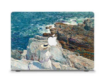絵画風MacBookケース、美的MacBook Air 13 M2 Pro 13 Pro 14 16 M1 15インチ、ヴィンテージアート、海、自然、油絵、風景MacBookケース