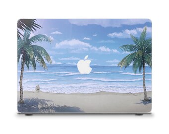 オーシャン柄MacBookケース、美的デザイン、MacBook Air 13インチ、M2