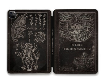 Book iPad case Goth iPad 10th gen iPad Air 5 4 Pro 12.9 11 Mini 6 10.2 10.9 Occult Book Gothic Design Horror Witch Book Style iPad case