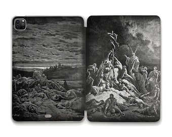 Paintings iPad case Horror iPad 10th 9th gen iPad Air 5 4 Pro 12.9 11 Mini 6th iPad 10.2 10.9 Vintage art Aesthetic dark academia iPad case