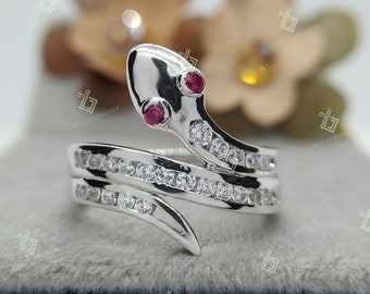 Ormring med diamanter Ormring, Alternativ förlovningsring, Diamantormring Gotisk ring Ormsmycken Ormsmycken med uttalande