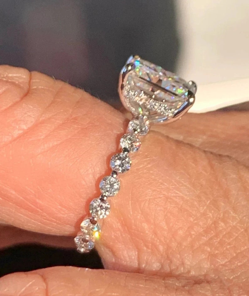 2.30 Carat Radiant Cut Lab Diamond Engagement Ring Lab Etsy