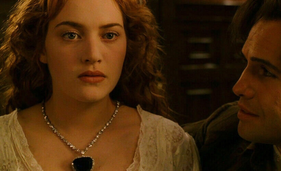 Titanic Heart of the Ocean Necklace & Pendant 55 Carat Blue Etsy