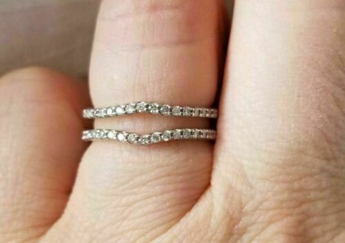 Moissanite Enhancer Ring Guard Wraps for Ring Enhancer Wrap Etsy