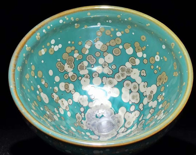 150ml Jianzhan tenmoku Tea Bowl- Plum blossom handmade Chawan