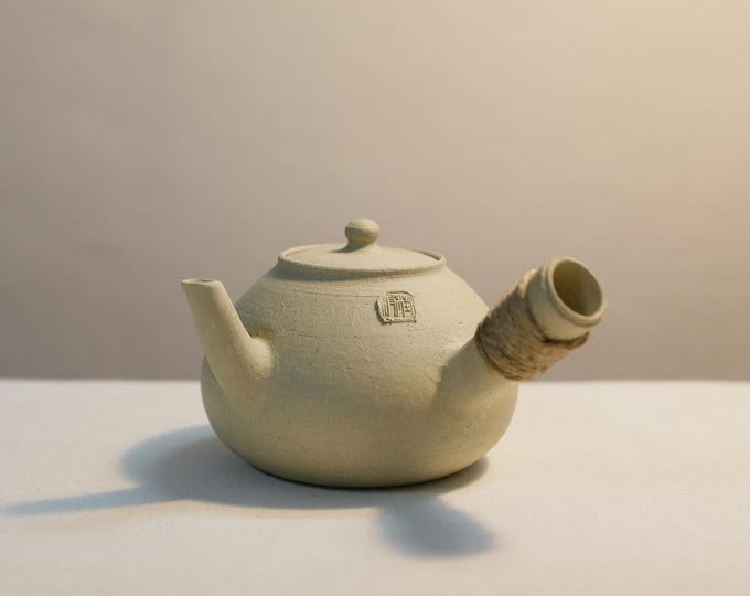 Handmade 350ml Chaozhou White Clay Kettle Chaozhou Sha Diao
