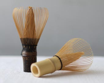 64-Tine Bamboo Matcha Whisk, Japanese Tea Ceremony Tool, Matcha Making Accessory
