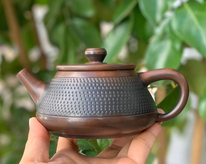 200cc Jianshui Teapot,Handmade Pottery Teapot,Handmade Chinese Teawares