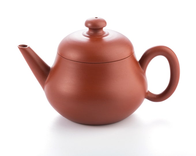 100ml / 3.38 oz Handmade Chaozhou Red Clay Pear Teapot, Gong Fu Tea