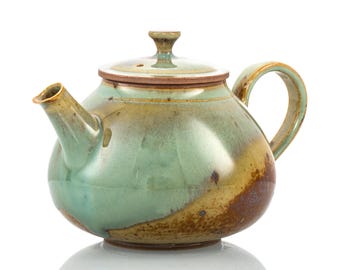 160ml Jingdezhen 景德镇Kiln Transmutation Green Handmade Pottery Teapot