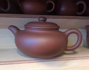 350ml Handmade Fanggu Teapot,Chaozhou Pottery Teapot
