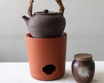 Handmade Chaozhou Red Clay Carbon Stove, 125*110mm