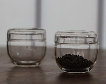 Small Glass Tea Jar, Tea Storage Jar for Airing Tea