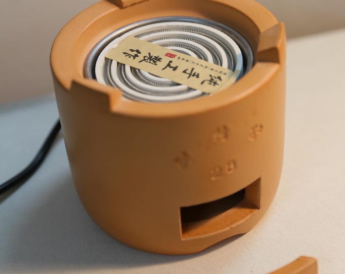 220V 600W Handmade Chaozhou Red Clay Electric Carbon Stove, Kungfu Tea Set