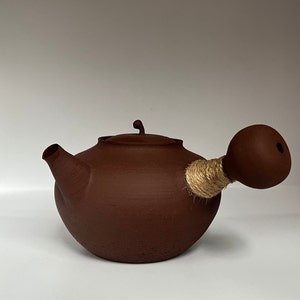 500ml Chaozhou Handmade Kettle/Sha Diao砂铫,Side Handle Kettle Carbon Stove Set