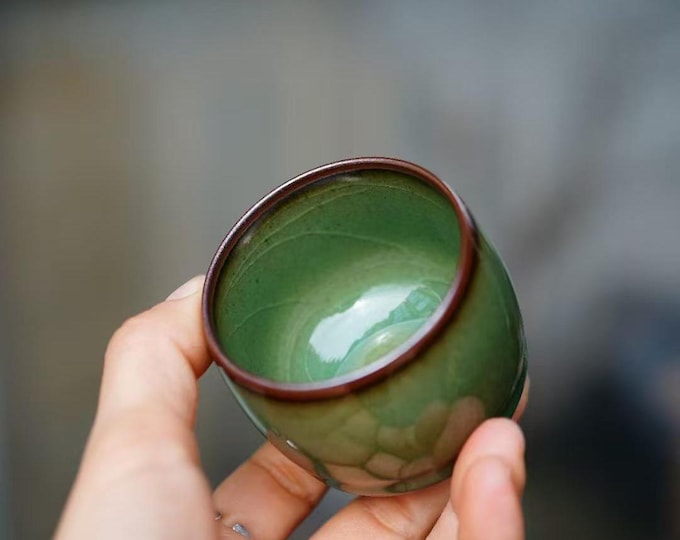 80ml Jianzhan Mei Ziqing梅子青 Tea Bowl