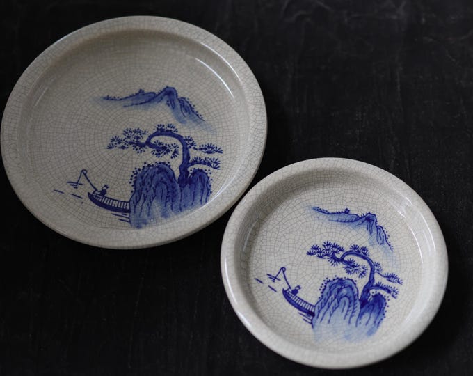 Hand-painted Chaozhou Qinghua Teapot Holder, Ice-crackled, Tea Set
