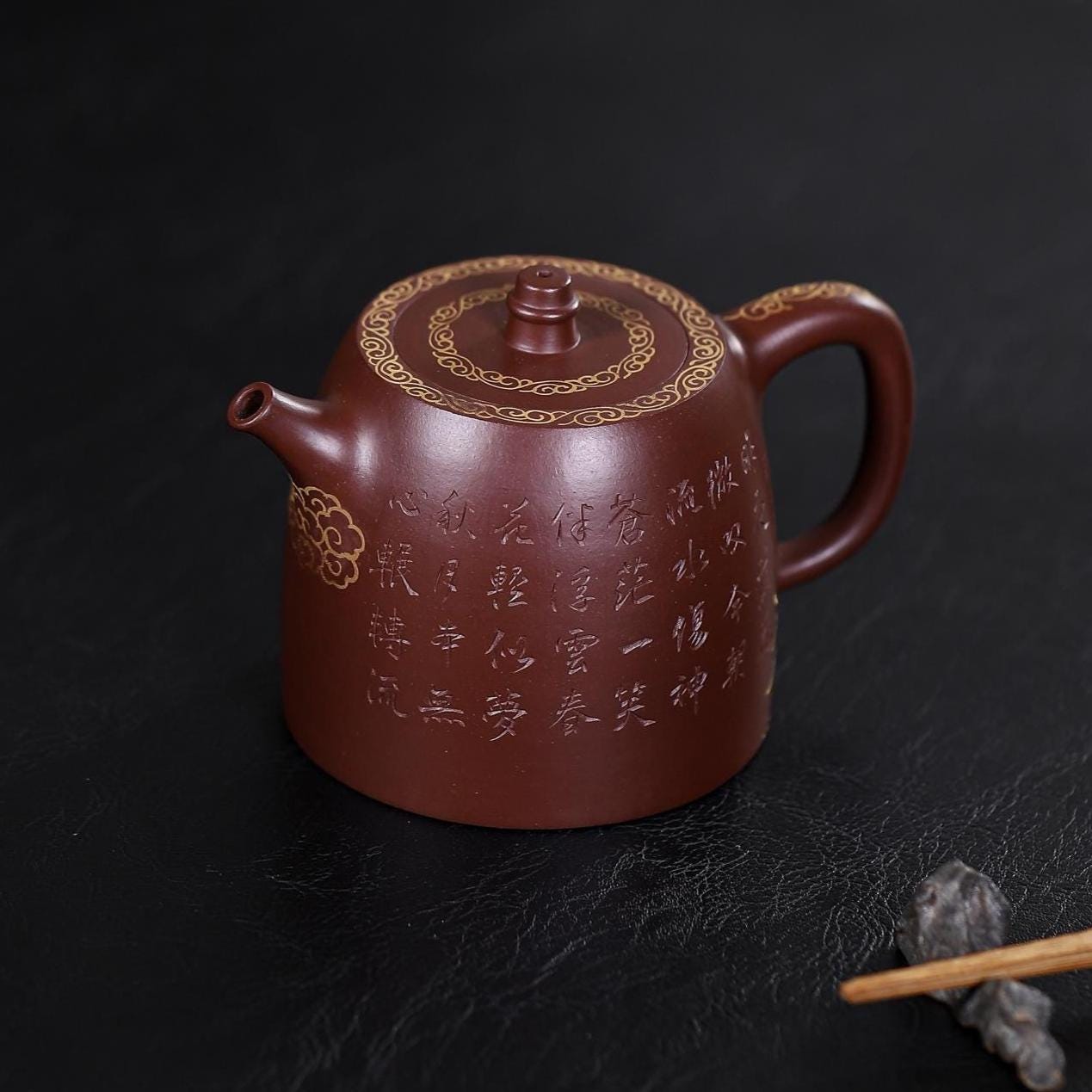 300ml 10.1 fl oz Handmade Zisha Purple Clay Teapot, Han Duo 汉铎壶