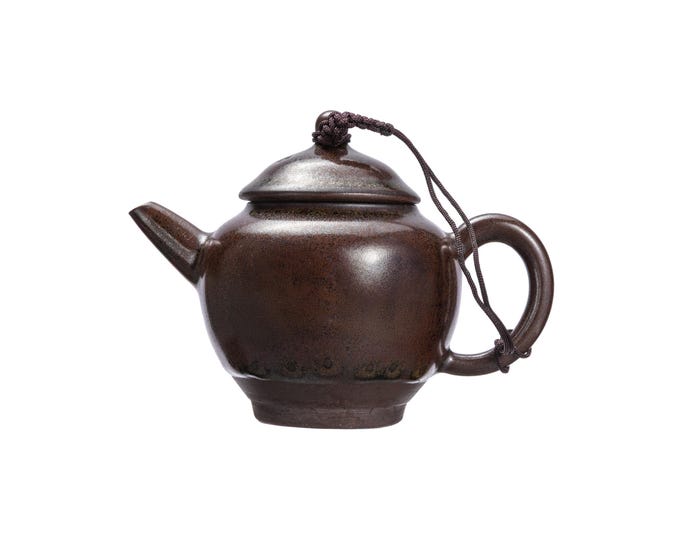 200ml Jianzhan Tenmoku Teapot -handmade Teapot for Puerh Tea, Dark Tea