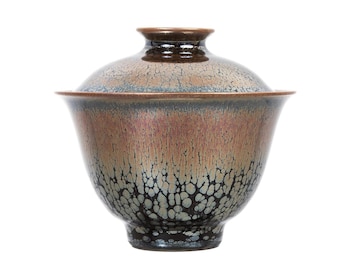 100ml Handmade Oil Spot Jianzhan Tenmoku Gaiwan,Thin and Light Body