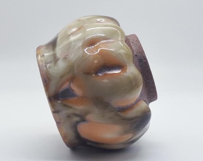 120ml Jingdezhen Handmade Wood Fired Zhiye志野 Glaze Tea Bowl