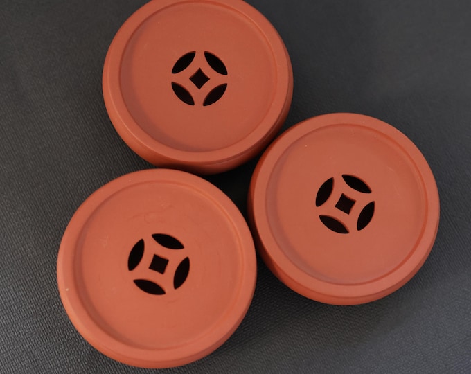 Chaozhou Red Clay Tea Cup Mat with Water Storage Function