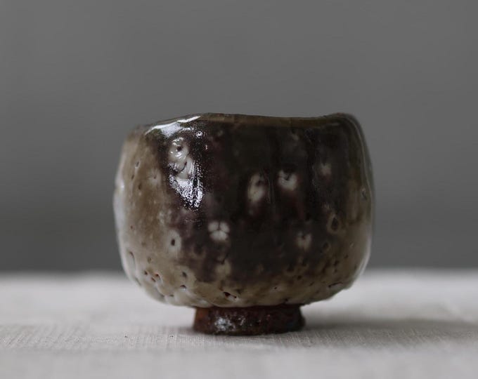 125ml Jingdezhen Handmade Wood Fired Zhiye志野 Glaze Tea Bowl- White/Gray/Black