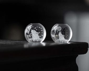Rabbit Glass Lid Rest (Ball Shape)