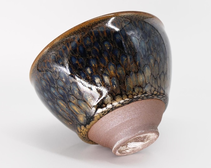 130ml / 4.4 oz handmade Partridge Speckle Jianzhan Tenmoku Tea Bowl