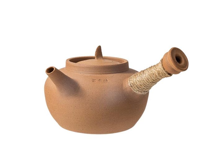 350ml/500ml Handmade Chaozhou Sha Diao 砂铫,Side Handle Kettle for Electric Stove&Carbon Stove