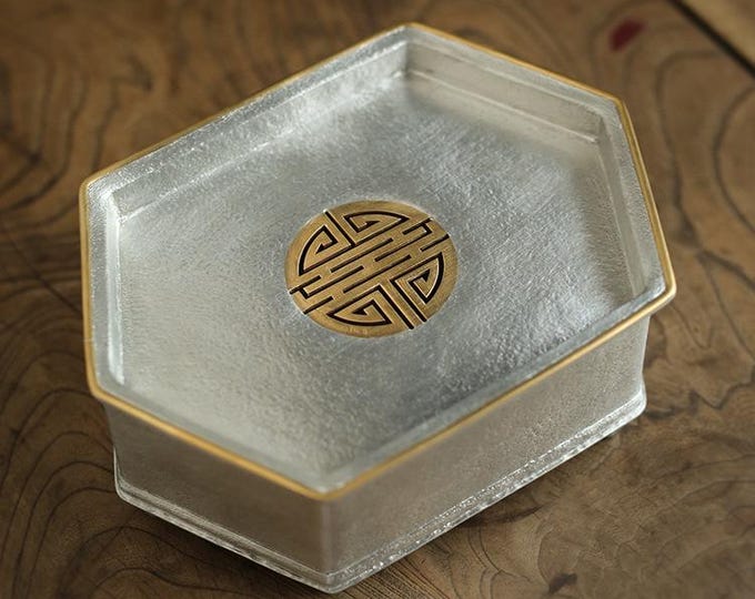 Tin Tea Tray with Water Storage Function