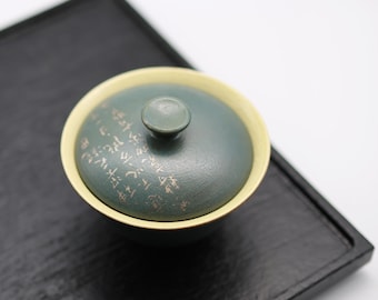 140ml Handmade Matte Green Gaiwan