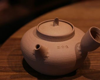 450ml Handmade Chaozhou Sha Diao 砂铫,Side Handle Kettle for Electric Stove&Carbon Stove