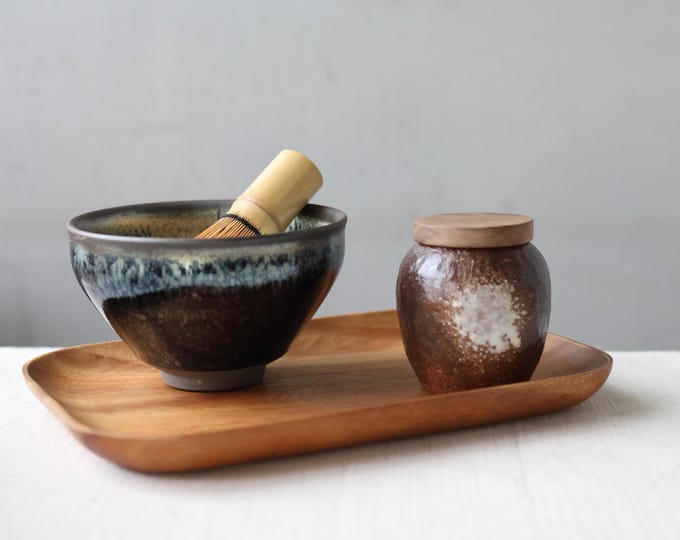 275ml / 9.3 oz Jianzhan Tenmoku Tea Bowl-Oil Spot Tenmoku Chawan