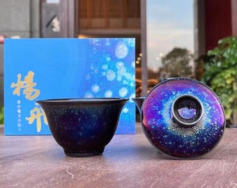 125ml Jianzhan Tenmoku Gaiwan -handmade Jianzhan teaware-Chinese Gongfu Teaware-Jianwares