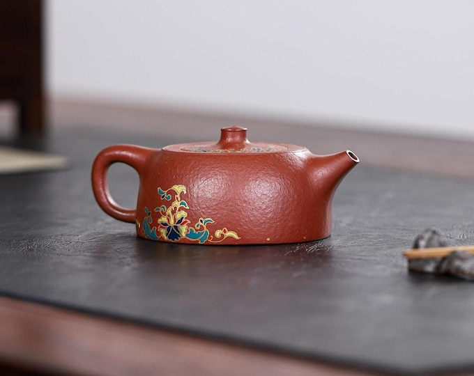 Fully Handmade 220cc Yixing Zisha Red Clay Teapot