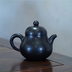 140ml Handmade Jian Shui Zi Tao Pear Shaped Teapot-Handmade Jian Shui Teapot Tea wares