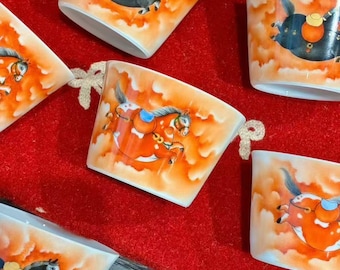 100ml Hand-painted Auspicious Clouds “Horse” Ceramic Tea Cup